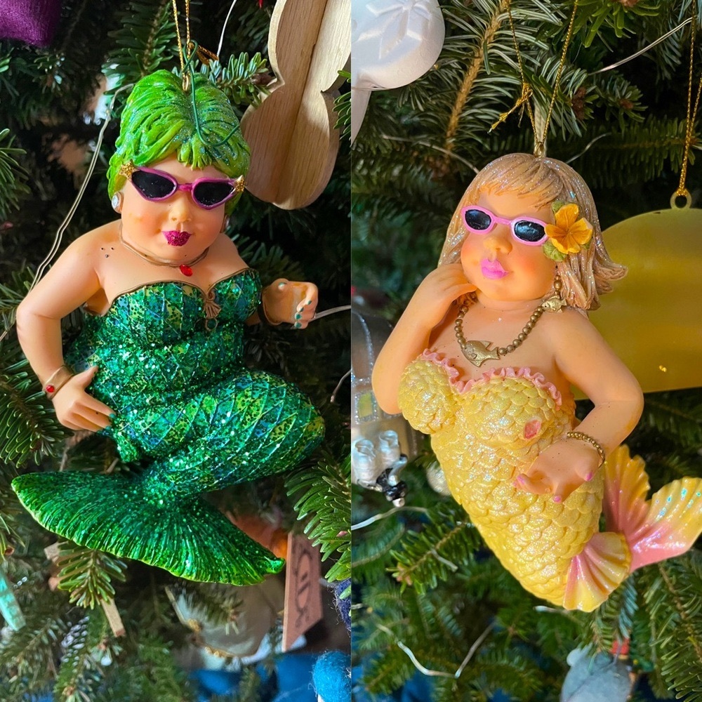 Mermaid Ornaments / Decoration Pair by December Diamonds